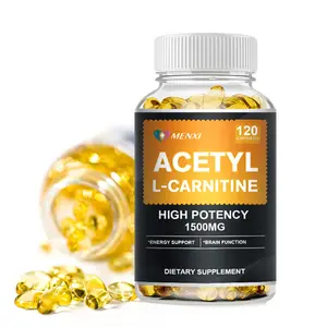Acetyl L-Carnitine 1,500 mg High Potency Supports Energy Production, Sports Nutrition, Supports Memory/Focus - 120 Veggie Capsules