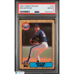 1987 Topps Tiffany Nolan Ryan #757 PSA 8