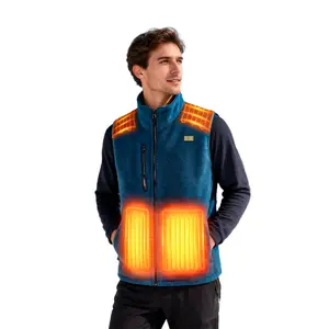 “Men’s Heated Vest – Stay Warm Outdoors! 13-Zone USB Heated with 10000mAh Battery, Lightweight for Hiking & Camping in Cold Weather”