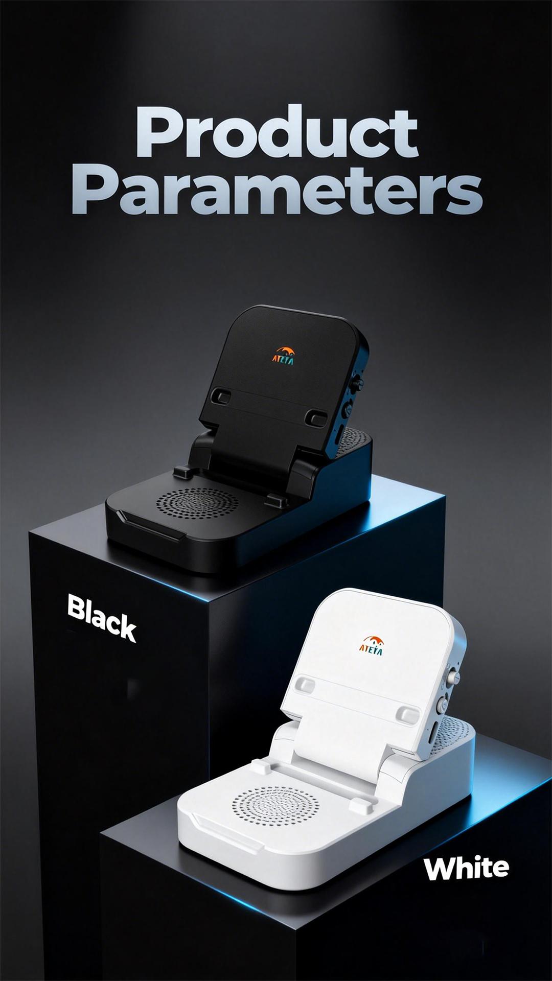 ATEYA Portable Induction speaker | Optional Bluetooth connectivity | Portable Mobile phone holder | Supports connecting two devices simultaneously | Four-in-one speaker.