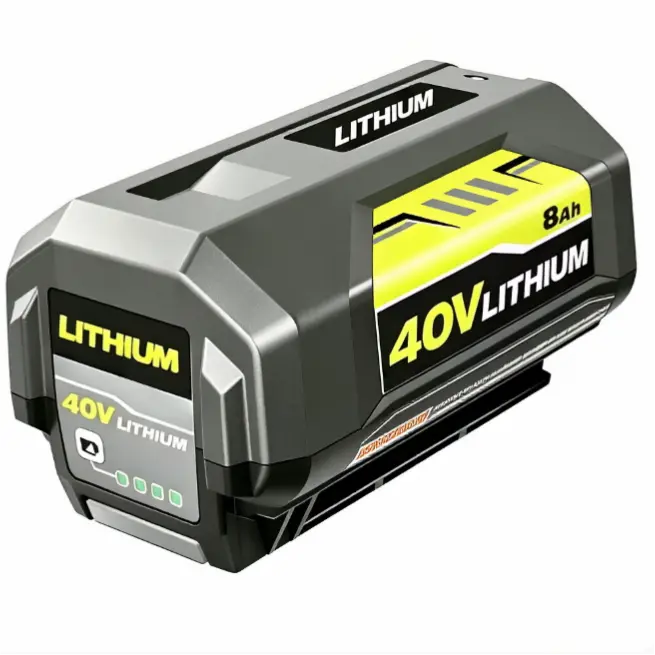 Ryobi 40V 8.0Ah High-Capacity Lithium Power Tool Battery, OP4040 Replacement Pack for Cordless Impact Tools with Extended Performance, Power Tool Batteries, Lithium Batteries