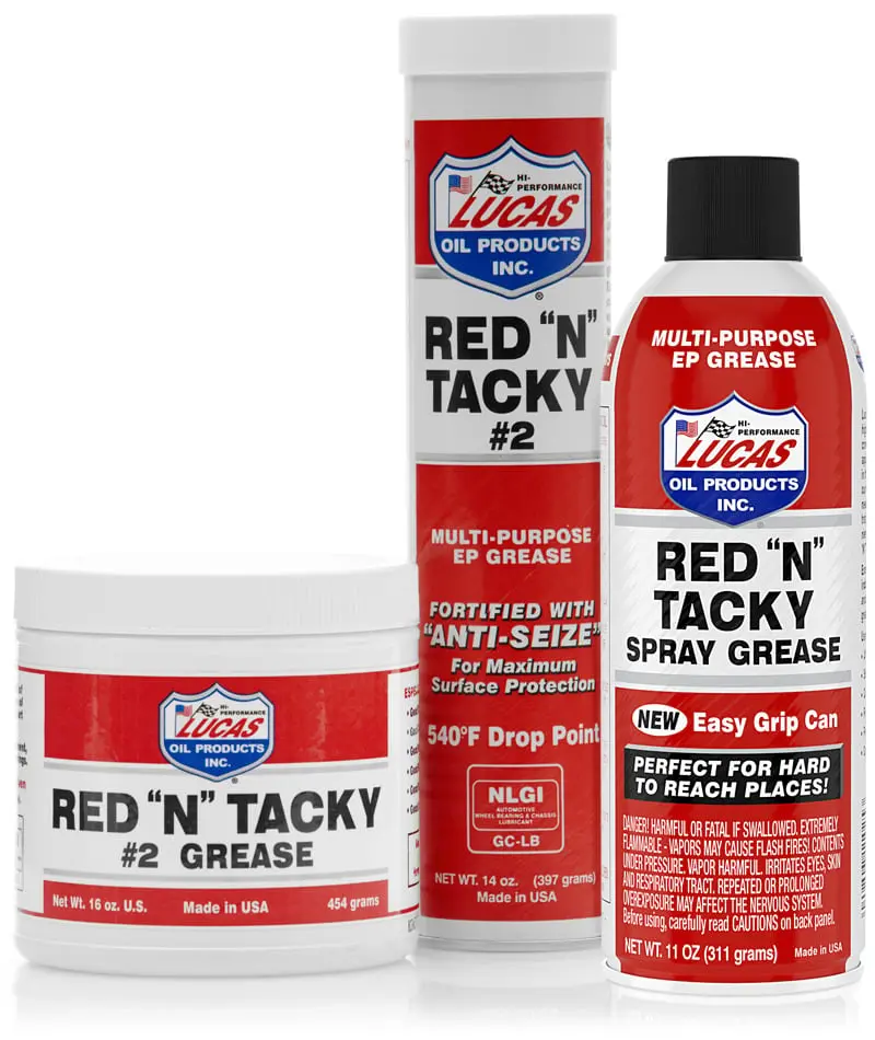 212 MAIN Lucas Red N Tacky Spray Grease, Aerosol Greasing Aid with High-Temp Silica Formula, Resists Washout, For Hard-to-Reach Areas on RVs & Trucks, Pack of 12, Resist Washout, Excellent For Rvs, Water Washout