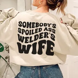 Pipeline Welder's Wife Sweatshirt, Gift for Wife, Dibs on the Welder, Bride To Be Gift, Blue Collar Wife, Bachelorette Gift