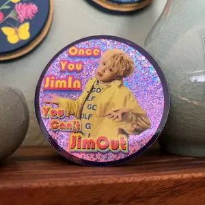 There’s no Jiming Out Glitter Sticker