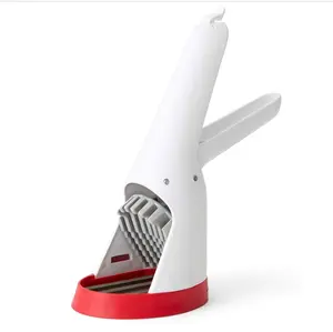 Chef'n Hand-Held Slicer Strawberry Slicester, Cherry/Meringue Handheld Kitchen Plastic Utensils