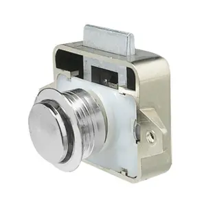 212 MAIN Vetus LOCKDRC Synthetic Security Lock - Chromium Plated, Push-Button, Chrome Finish, Indoor/Outdoor Kayaking Water Sports Accessory