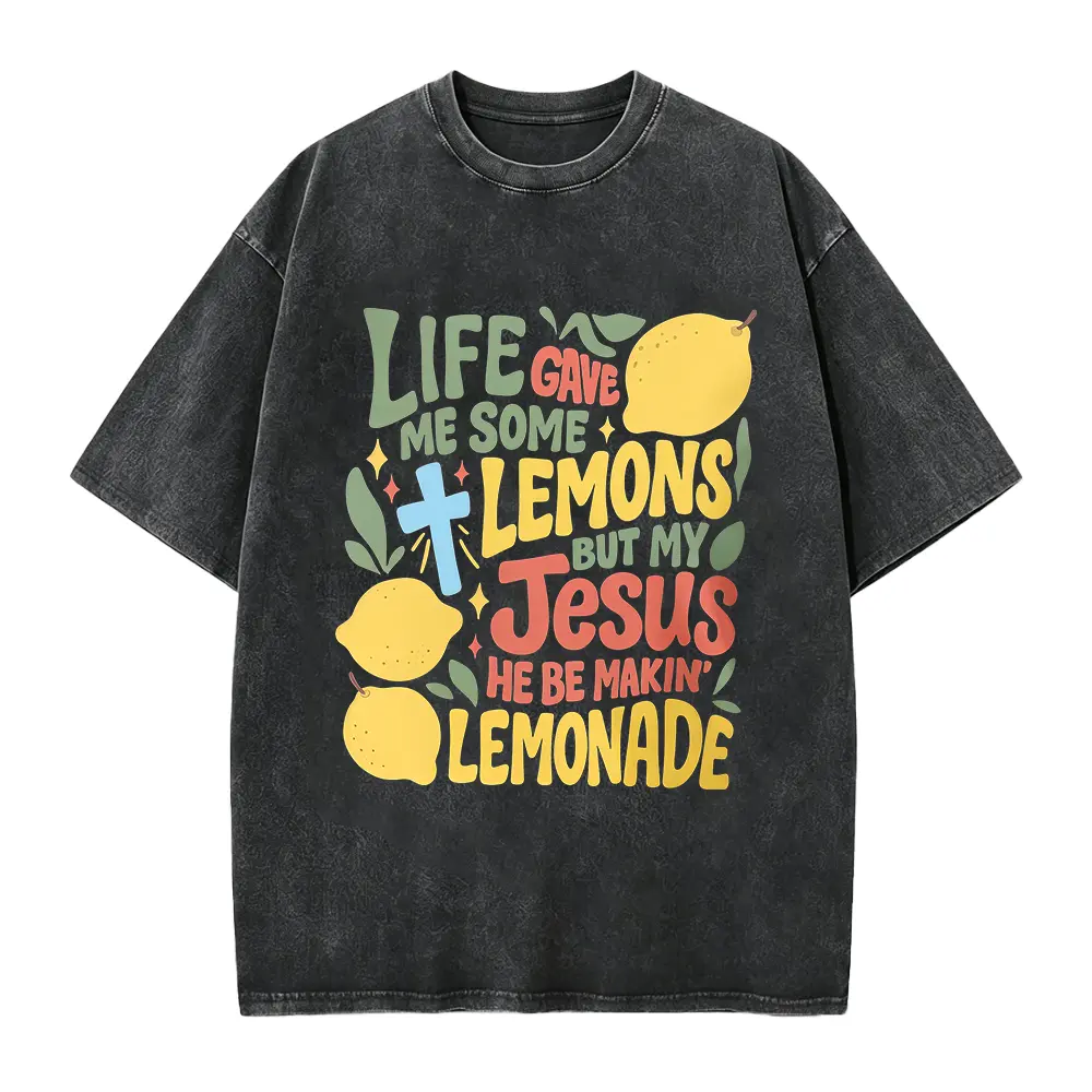 Lemonade Jesus T-Shirt, Christian Apparel, Forrest Frank Fan, Life Gave Me Lemons, Faith Based Shirt