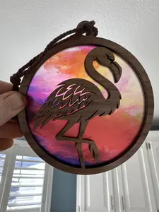 Flamingo Suncatcher for Sunny Window Flamingo Suncatcher for Sunny Window