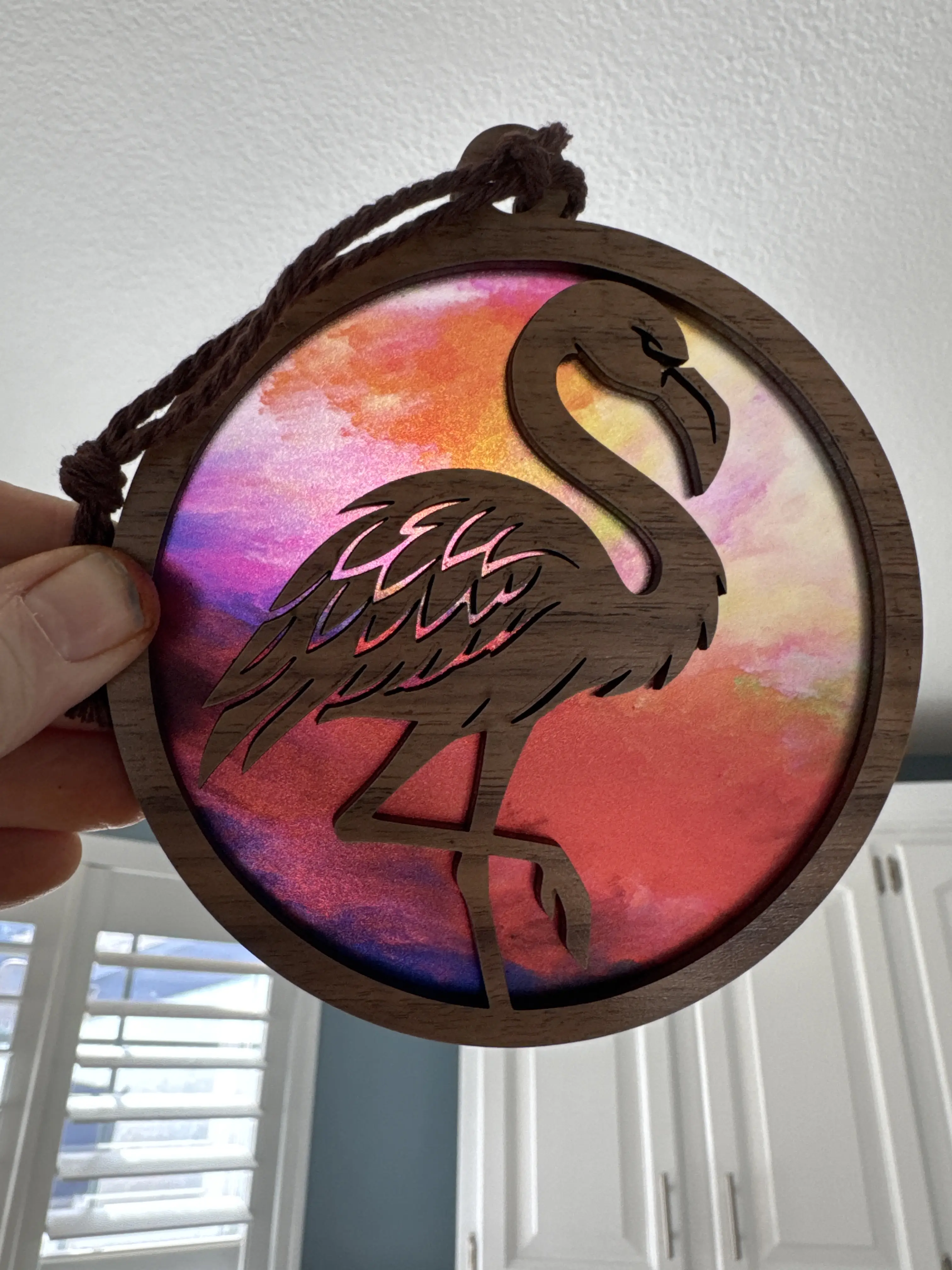 Flamingo Suncatcher for Sunny Window