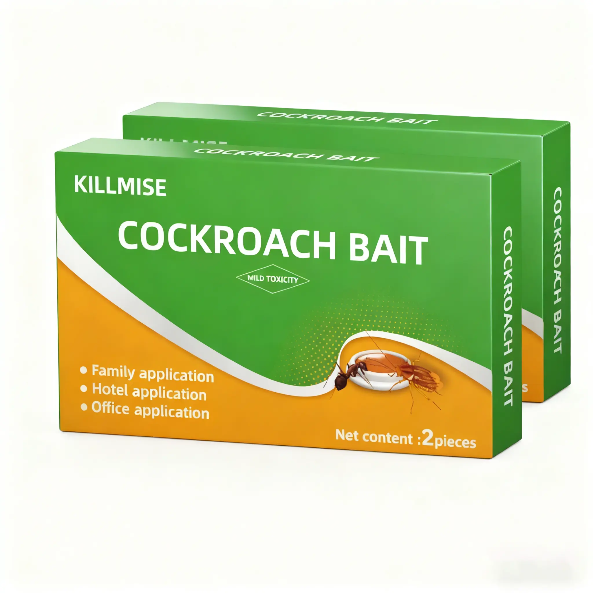 Powerful Cockroach Gel Bait & Indoor Roach Killer for Home, Effective Roach Repellent Trap Infestation Solution, Easy-to-Use Cockroach Deterrent for Kitchen, Home, RV, Corner, Pet Safe