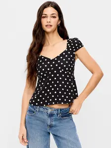 Old Navy Women's Fitted Cap-Sleeve Top