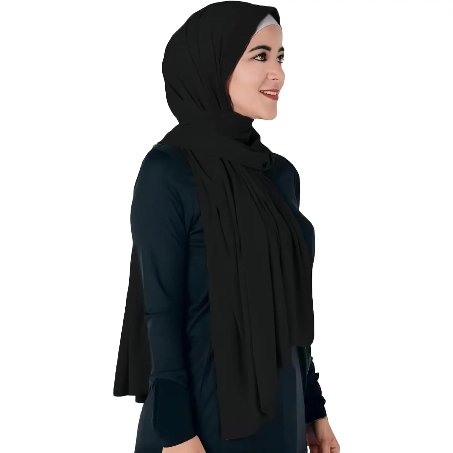 Non-see-through Premium Jersey Maxi Hijab Head Scarf Wrap for Muslim Women
