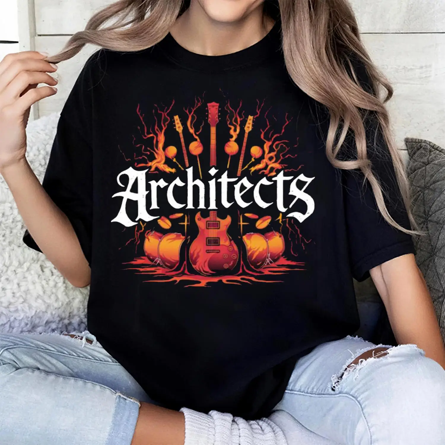 Architects T-Shirt Vintage Concert Style Unisex Tee