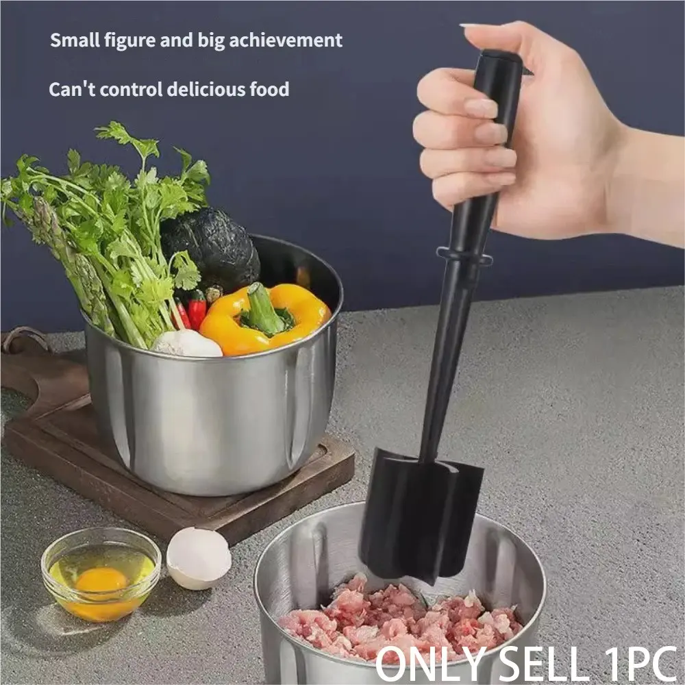 1pc Handheld Meat Chopper, Non-Stick Meat Mincer and Manual Hamburger Meat Masher, Chicken Shredder Tool, Multifunctional Kitchen Cooking Accessory, Meat Shredding Machine, Meat Shredders