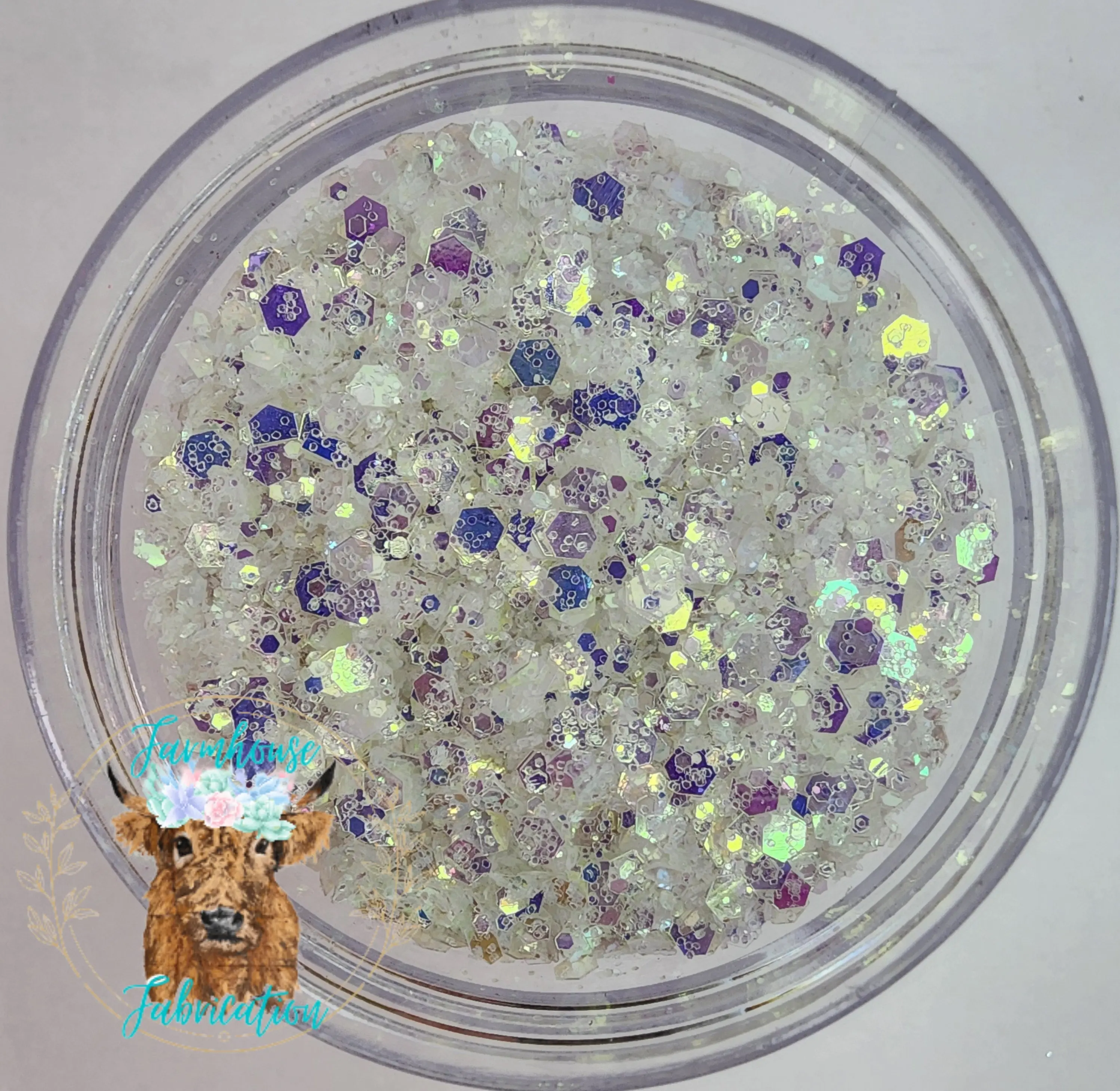 "Your Fantasy" / White Opal Chunky Polyester Glitter