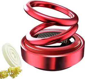 Solar Powered Rotary Car Air Freshener Diffuser with Aromatherapy Tablet，Home Decoration