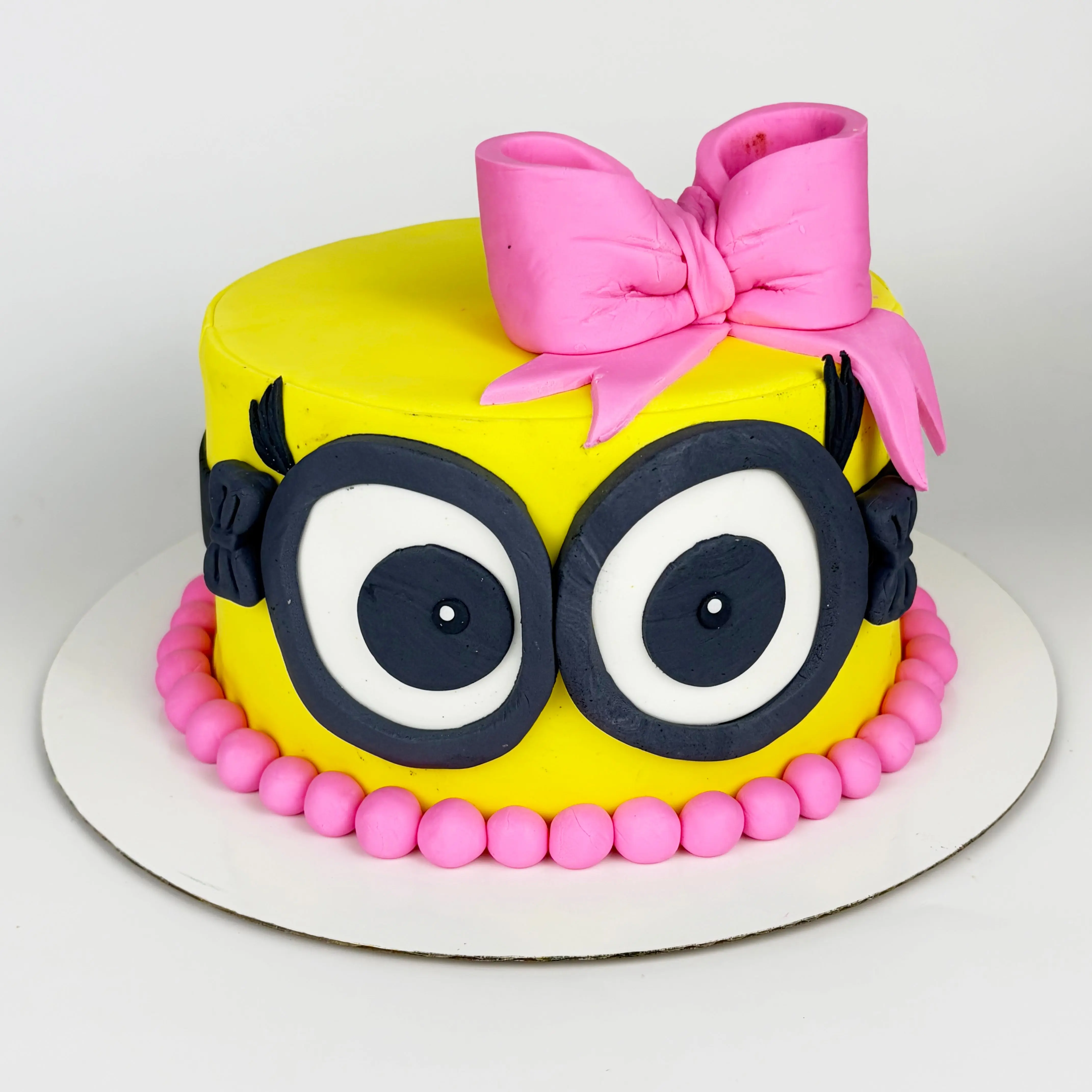 Pink Minion Birthday Cake