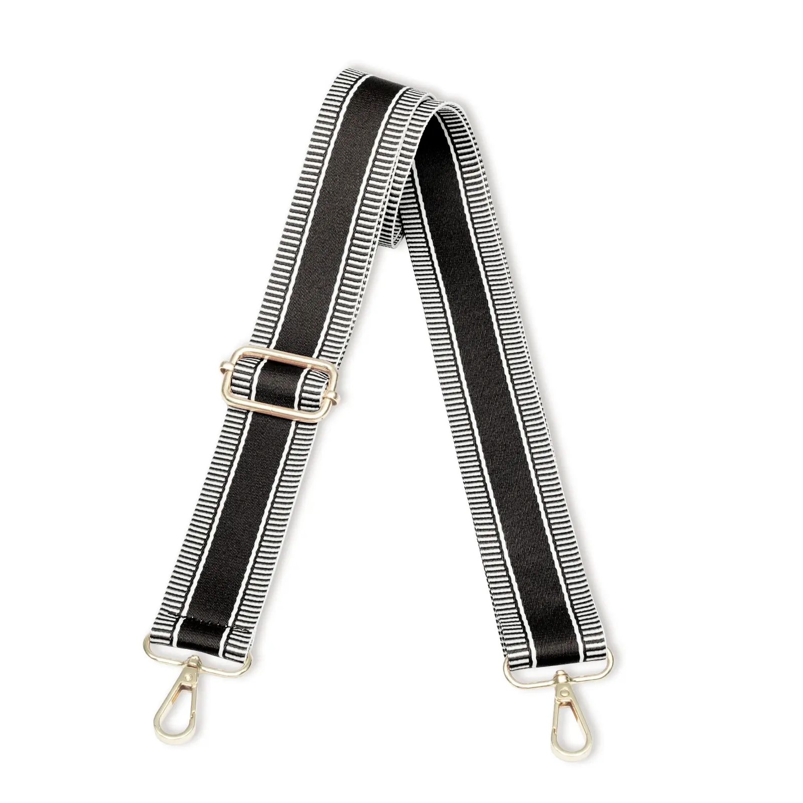 black & White Striped(golden Buckle)