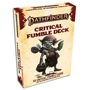 Paizo Critical Fumble Deck - Tabletop Roleplaying Game Accessory, 200+ Unique Cards for Compatible Tabletop Games Sessions