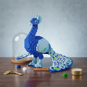 Fun Character Small Particle Building Blocks, Detailed Assembly Toy, Adult Leisure Craft, Desktop Creative Display Set