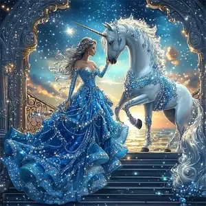 Princess Unicorn Diamond Painting 5D DIY Milky Way Diamond Mosaic New Arrivals 2026 Full Round Handmade Gift