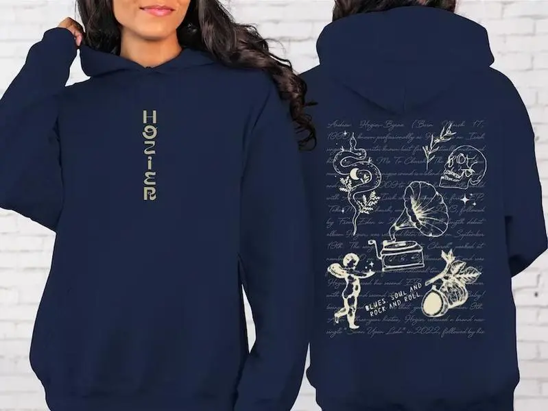 Album Hozier Music Sweatshirt, Unreal Unearth Sweatshirt, Tour 2024 Hoodie, Music Sweatshirt, Gift for Hozier Fan, Hozier Concert hoodie