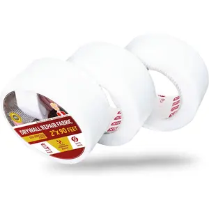 Drywall Repair Mesh Tape - 2-Inches x 90-Foot, Pack of 3, for Patching Holes and Cracks, Wall Repair Fiberglass Joint Tape, Spackle Tape