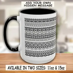 Custom Hidden Message Mug Personalized Coffee Mugs Gift Friend Coworker Retirement Tea Cup Christmas Humorous Funny Present Men Women