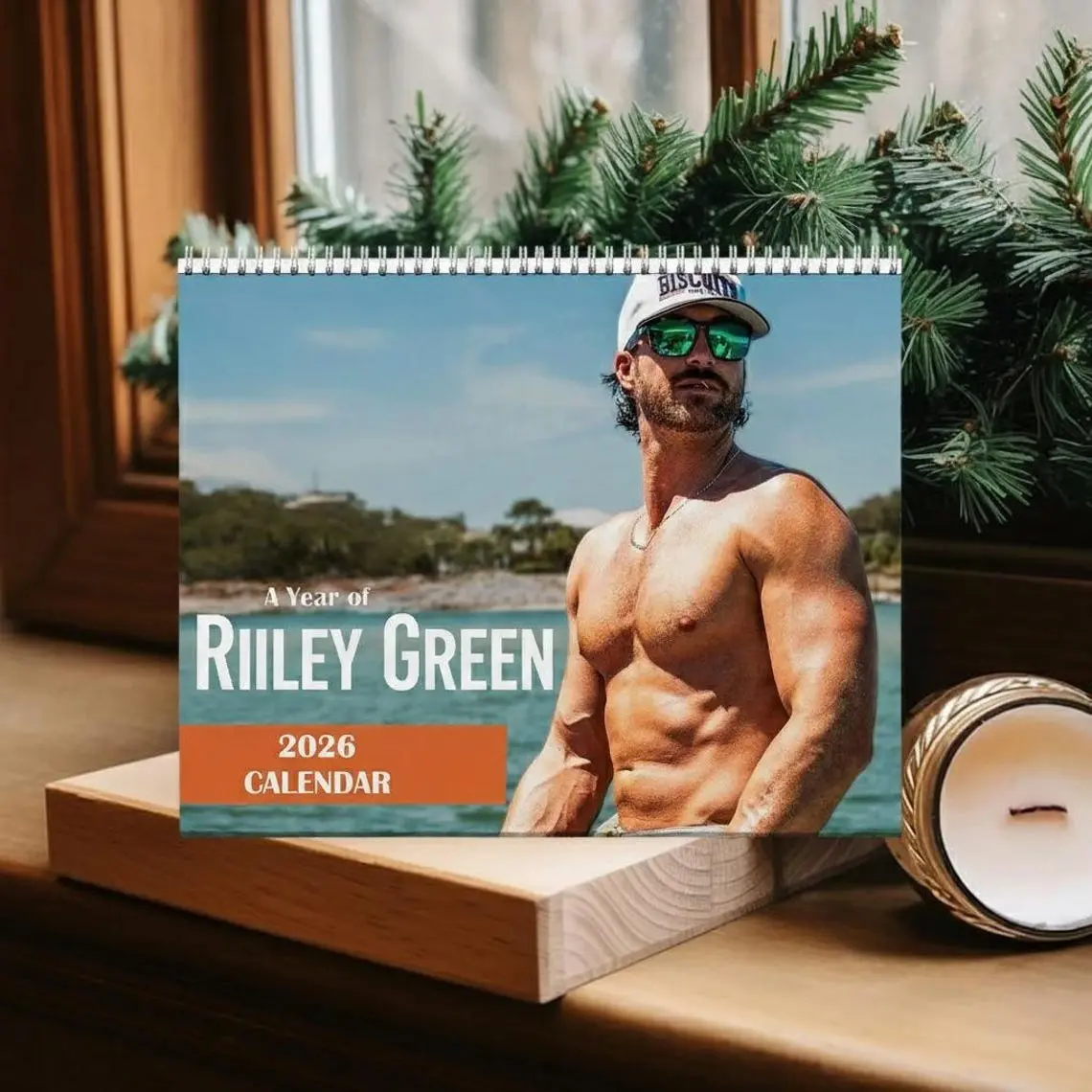 Riley Green 2026 Wall Calendar, Riley Green Celebrity Merchandise, Riley Green Fan Gift for Fan Merchandise, Riley Green Unique Holiday Gift