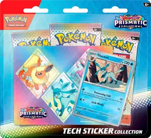 Pokemon Scarlet and Violet Prismatic Evolutions Tech Sticker Collection