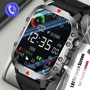 Luxury Smartwatch Wireless Calling LED Light Health Tracking Sports Mode Notifications Voice Assistant Compatible iOS Android System Multifunctional Smart Watch