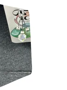 Jade and Glass Earrings