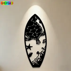 1pc Sea Turtle Metal Wall Art, Marine Life Statue Mural, Ideal Gift for New Year, Easter, Ocean Decor Enthusiasts, Weather-Resistant Metal Wall Decor Wall Sculptures, Perfect for Patio Wall & Garden Fence Wall, Unique Coastal Home Decor