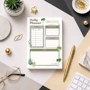 Daily Planner Notepad - Compact & Portable Tool for Managing Tasks Appointments & Reminders - Essential for Daily Planning & Organization