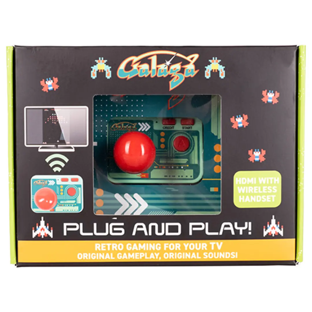 Galaga Plug & Play Arcade Game Console - Retro Classic TV Gaming Galaga Plug & Play Arcade Game Console - Retro Classic TV Gaming