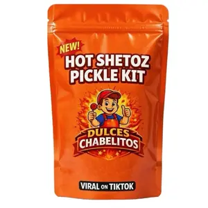Dulces Chabelitos Flaming Hot Shetoz Pickle Kit - Easy Preserving Kit for Snacks - Simple Design for Fresh Tasty Treats - Ideal for Snack Lovers