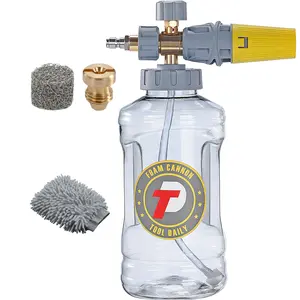 Tool Daily Foam Cannon, Adjustable Foam Blaster, Snow Foam Lance with M22 and 1/4 Inch Quick Connect, Additional Orifice Nozzle 1.1mm, 1.5 Liter