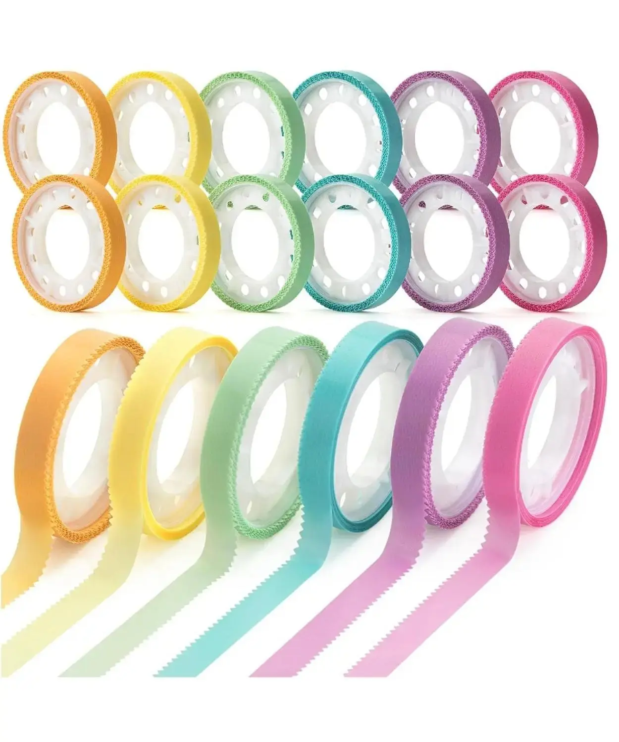 Highlighter Tape, 12 Rolls, 0.31" x 16.5 ft, Pastel Bible Highlighter Tape, Colorful Highlighter Strips