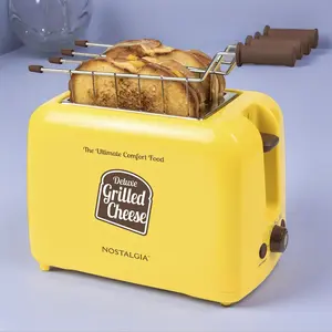 Deluxe Grilled Cheese Sandwich Toaster with Toasting Baskets with Extra Wide Slots