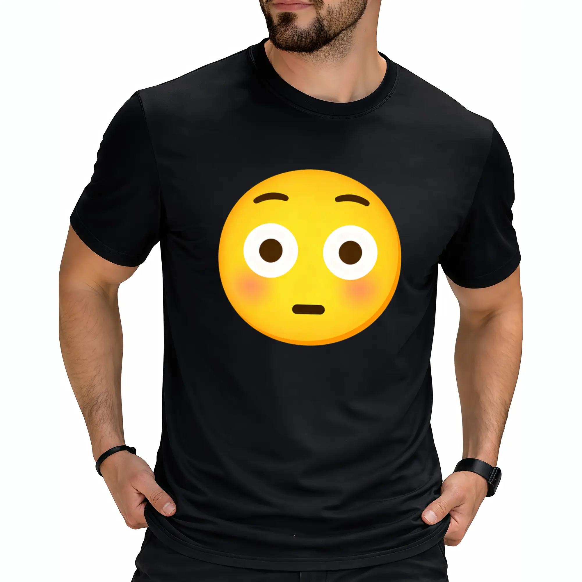 Emoticon Blushing Face Blushing Emoticon T-Shirt