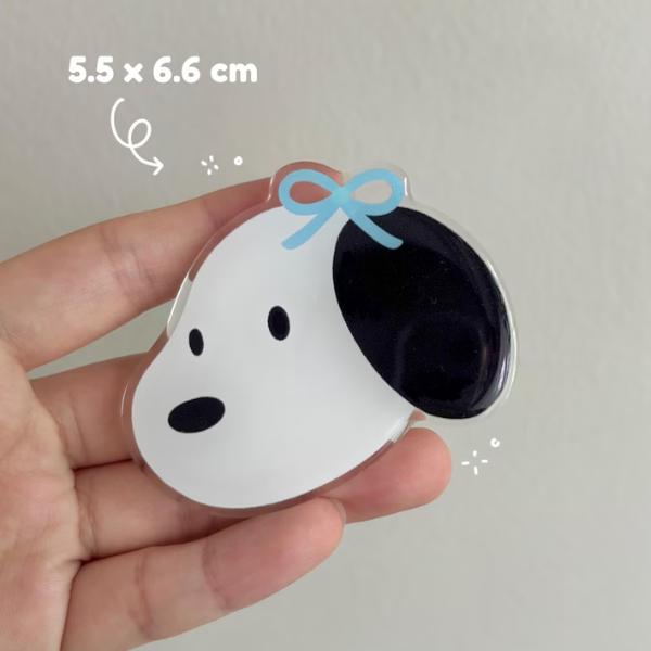 Acrylic Griptoks - Nostalgic Characters Phone Grip, Magnetic Grip Cute Holiday Magnetic Grip, Festive Ghost PopSocket, Perfect Christmas Gifts