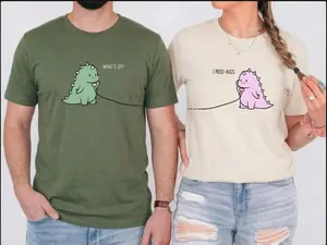 Cute Dinosaur Couples Matching T-shirt, Dinosaur T-shirt, Family T-shirt, Funny Saying, Couple Shirt, Gift for Couple Shirt