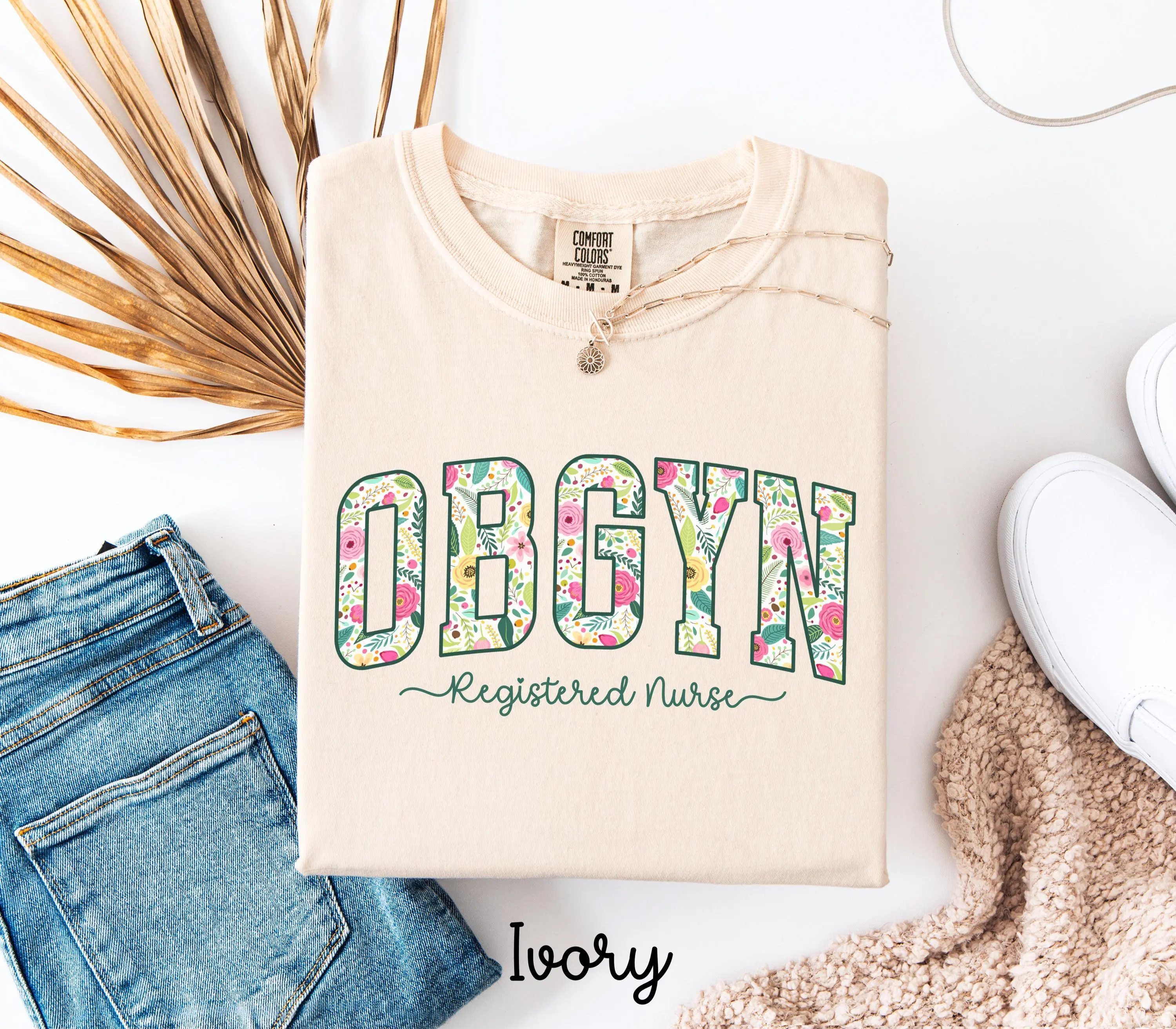 OBGYN RN Shirt:  OB Nurse Tshirt, Registered Nurse Gifts, Nurse Appreciation Gift