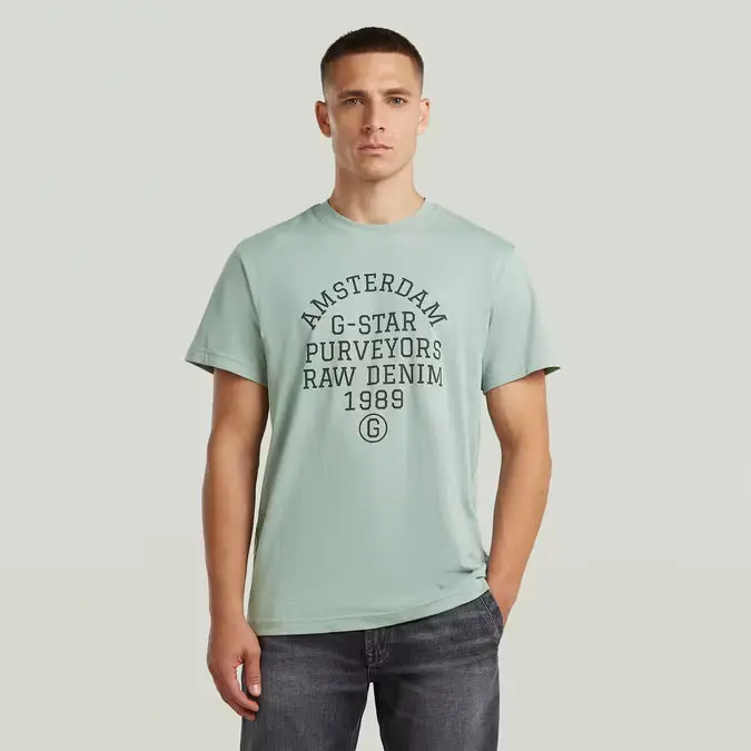 G-Star Raw Purveyors Graphic T-Shirt - Iceberg Green