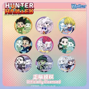 New Genuine Nullset Hunter X Hunter Blind Box Killua Chibi Badge Gon Freecss Badge Mystery Box Anime Peripherals Gift Toy