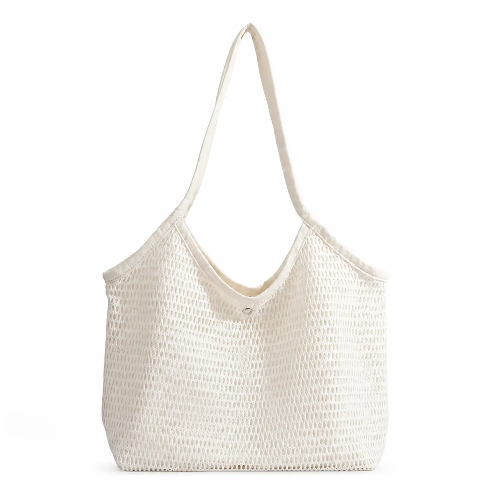FAURALA Crochet Net Shoulder Bag for Women, Open-Weave Mesh Tote with Bohemian Market Mesh Bag, Lightweight Knit Shoulder Tote features comfortable shoulder strap, and a relaxed slouchy silhouette for summer vacations, farmers markets, beach days