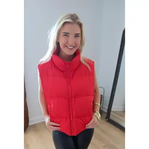 Juliana Red Puffer Vest