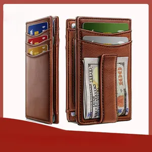 No More Bulky Wallets!  Slim Leather Wallet | RFID Protection & Card Holder