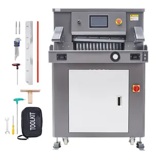 VEVOR Electric Paper Cutter, 1100W Heavy Duty Paper Cutter Machine 20.3 in/ 515 mm Cutting Width, 3.1 in/ 80 mm Cutting Thickness, Electric Guillotine Trimmer with Casters 7 in Touchscreen