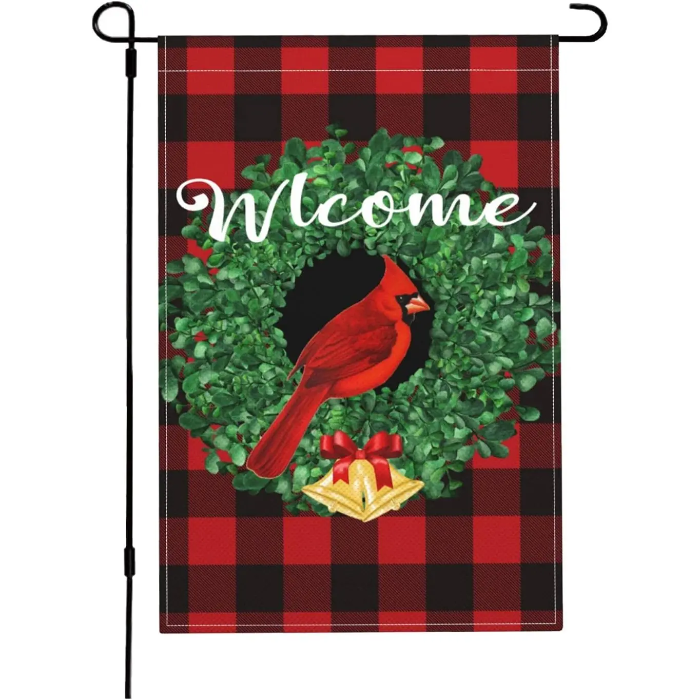 Christmas Garden Flags 12X18 Double Sided Cardinal Red Bird Seasonal Winter Merry Christmas Yard Flags Signs Banner Christmas Decor for Home outside inside Farmhouse Porch Slavna factory
